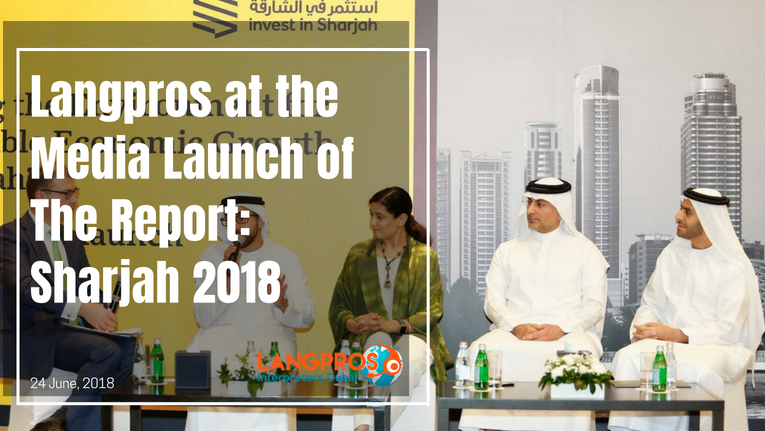 Langpros at the Media Launch of The Report Sharjah 2018