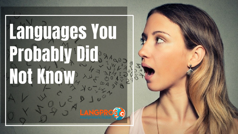 Languages You Probably Did Not Know