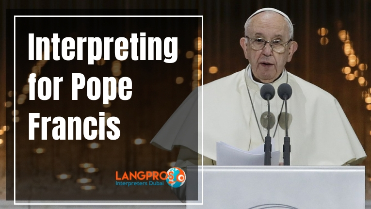 Interpreting for Pope Francis