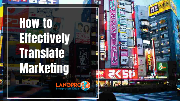 How to effectively translate marketing