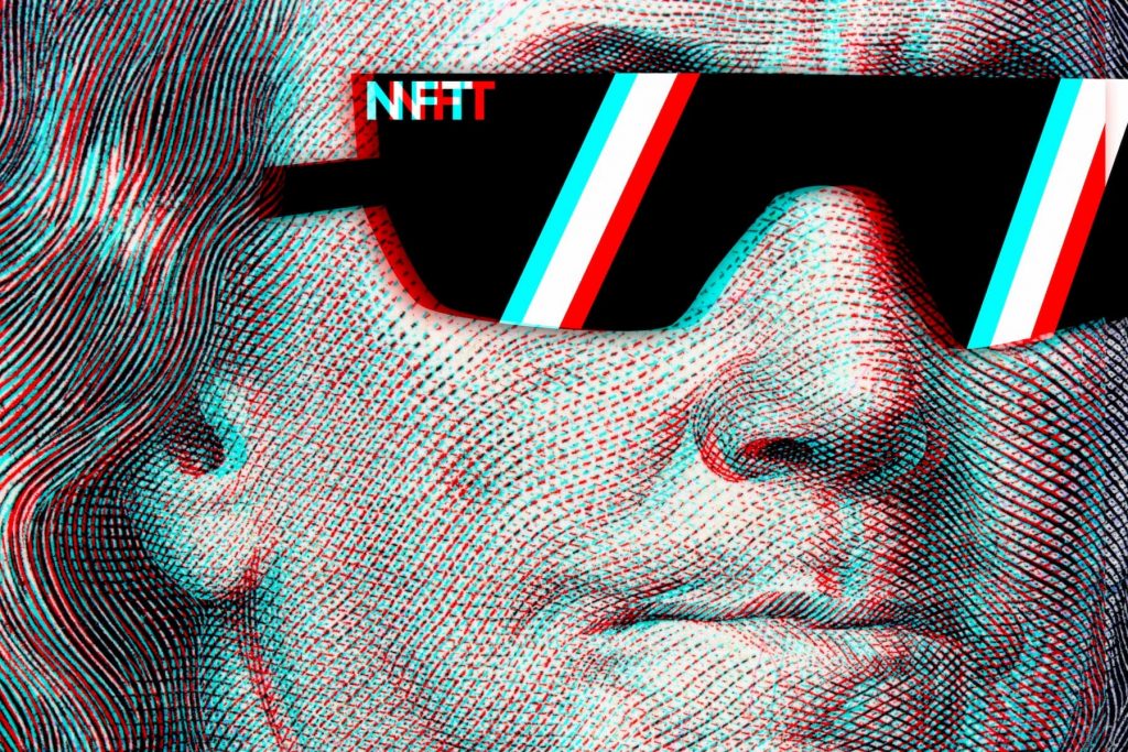 NFT. Digital art within blockchain