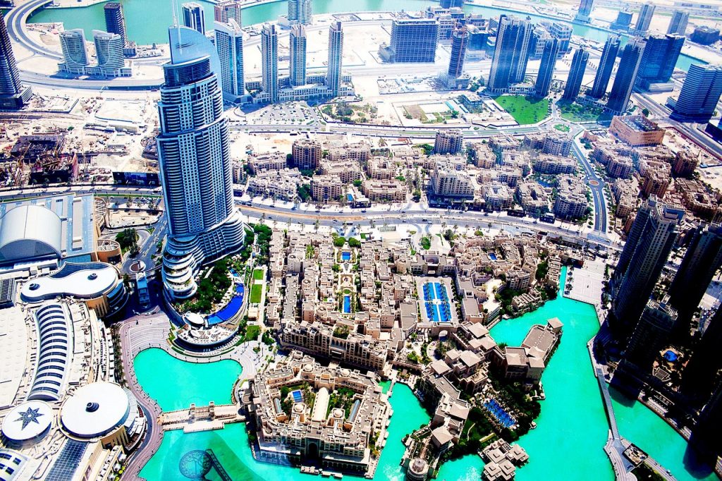 real estate dubai, view from sky