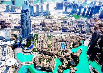 real estate dubai, view from sky