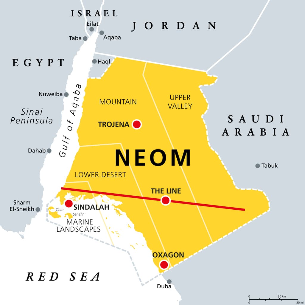 neom map area